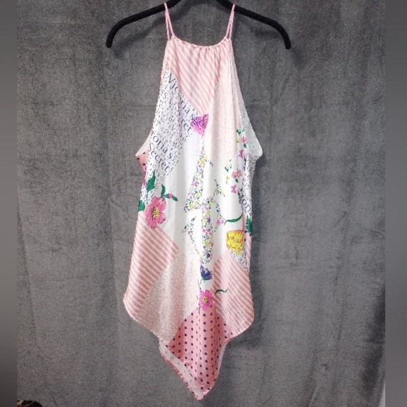 Victoria Secrets Satin SilkyHandkerchief Hem Nightgown Slip Size Small